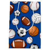 Toegewezen poorten Alle STAR aangepaste tekst Blau Medium Cadeauzakje (Achterkant)