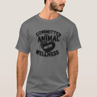 Toegewijd aan het welzijn van dieren Dierenarts T-shirt