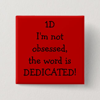 toegewijd vierkante button 5,1 cm