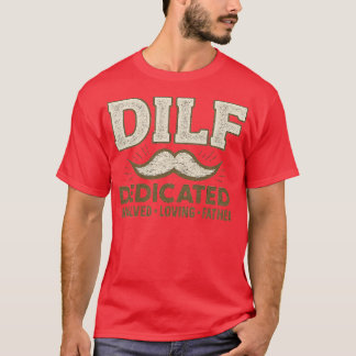 Toegewijde betrokken liefhebbende vader t-shirt