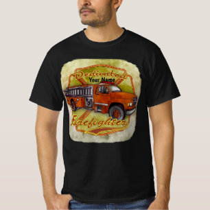 Toegewijde brandweerman t-shirt