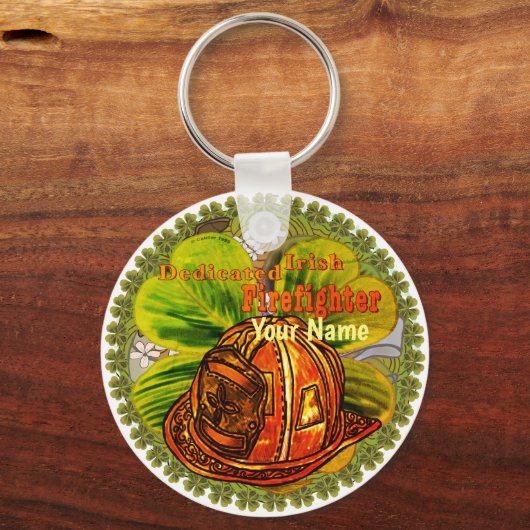 Toegewijde Ierse brandweer sleutelhangers (Voorkant)