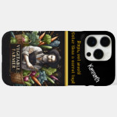 Toegewijde veggie boer in weelderige tuin Case-Mate iPhone case (Achterkant (horizontaal))