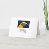 Toekan-begroetende kaart (Achterkant)