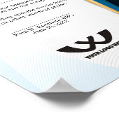 Toekenning van een certificaat van uitmuntende wer poster (Hoek)