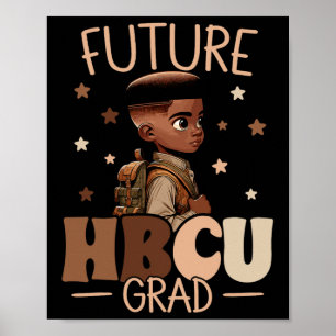 Toekomst HBCU Afstudeerder Geschiedenis Black Boy Poster