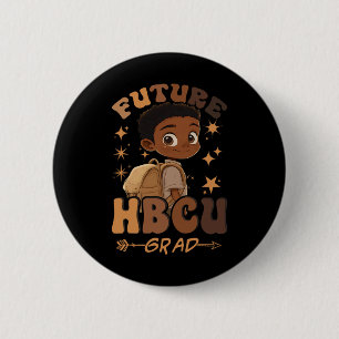 Toekomst HBCU Afstudeerder Geschiedenis Black Boy Ronde Button 5,7 Cm