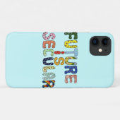 TOEKOMST IS SECULIERE cartoon letters Case-Mate iPhone Case (Achterkant (horizontaal))