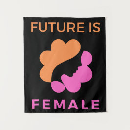Toekomst is Vrouw feminist Wandkleed