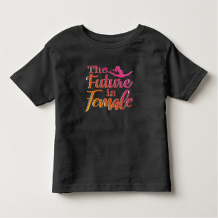 Toekomst is Vrouw Quote - Feministische gymnastiek Kinder Shirts