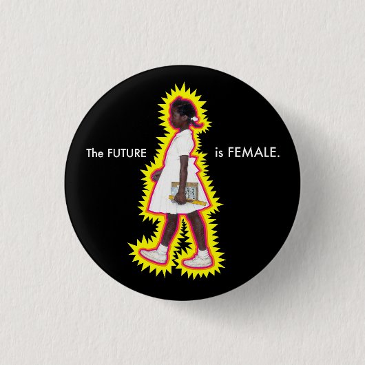 Toekomst is Vrouw Ruby Bridges Button (Voorkant)