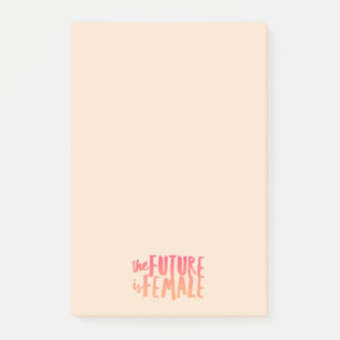 Toekomst is Vrouwelijke Post-It-notities Post-it® Notes
