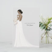 Toekomst mevrouw Bride - Hartelijk dank Briefpapier (Staand voorkant)