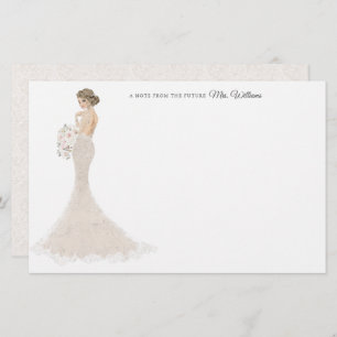 Toekomst mevrouw Bride - Hartelijk dank Briefpapier