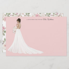 Toekomst mevrouw Bride - Hartelijk dank Briefpapier