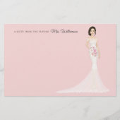 Toekomst mevrouw Bride - Hartelijk dank Briefpapier (Voorkant)