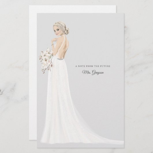 Toekomst mevrouw Bride - Hartelijk dank Briefpapier (Voorkant / Achterkant)