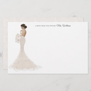 Toekomst mevrouw Bride - Hartelijk dank Briefpapier