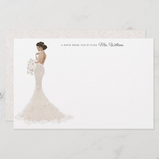 Toekomst mevrouw Bride - Hartelijk dank Briefpapier (Voorkant / Achterkant)