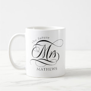 Toekomst mevrouw Modern Bride Black & White Koffiemok