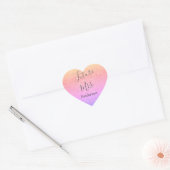 Toekomst mevrouw Paarse en roze Vrijgezellenfeest Hart Sticker (Envelop)