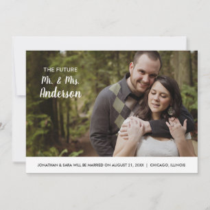 Toekomst Mr & Mrs Foto De datum opslaan Save The Date