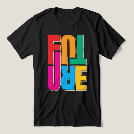 Toekomst Tri-Blend Shirt (Design voorkant)