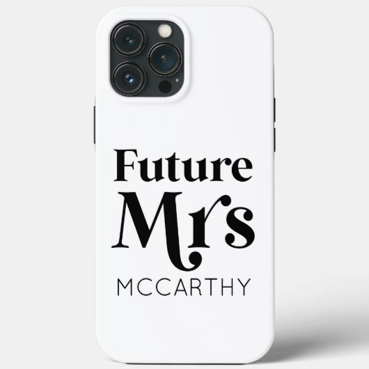 Toekomst van mevrouw Custom Achternaam Bride om ve Case-Mate iPhone Case (Achterkant)