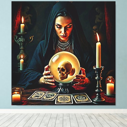 Toekomst Verboden Geheimen Ontwerp Canvas Afdruk (Insitu (Houten vloer))