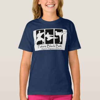 Toekomst Zwart Riem Blauw T-shirt