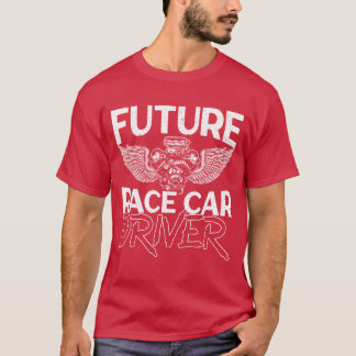 Toekomstig coureur raceauto coureur dragrace snelh t-shirt