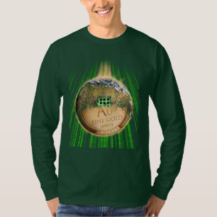 Toekomstig geld - cryptovaluta, digitaal geld t-shirt
