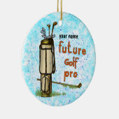 Toekomstig Golf Pro golf Keramisch Ornament (Rechts)