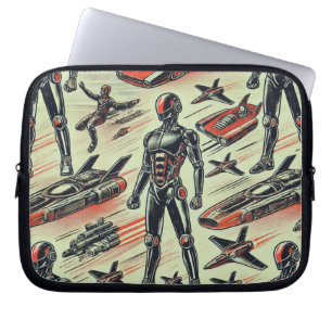 Toekomstig Humanoïde Robotpatroon   AI-robotica Sc Laptop Sleeve