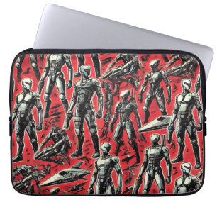 Toekomstig Humanoïde Robotpatroon   AI-robotica Sc Laptop Sleeve
