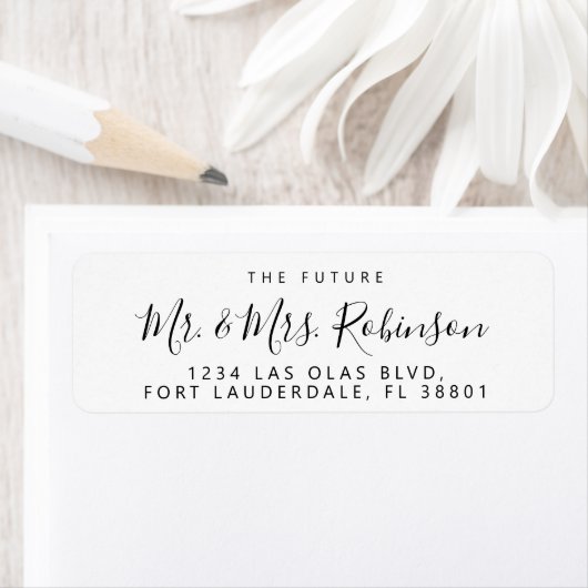 Toekomstig meneer en mevrouw Script Bruiloft Retou Etiket (Insitu)