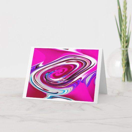 Toekomstig pad kunst feestdagen kaart (Voorkant)