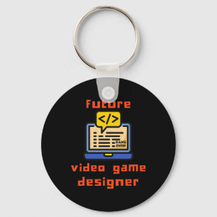 Toekomstig programmeur van videogame-ontwerper sleutelhanger