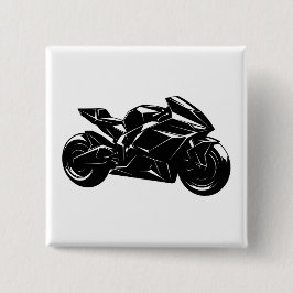 Toekomstig sportmotorfietsontwerp vierkante button 5,1 cm