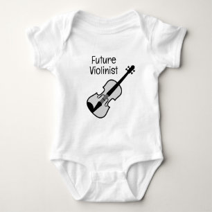 Toekomstig violist schattig baby bodysuit ontwerp