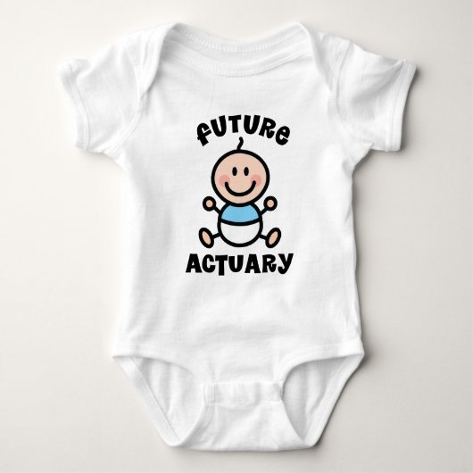 Toekomstige Actuary Baby Gift Romper (Voorkant)