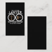 Toekomstige advocatenadvocatenadvokaat studentenad visitekaartje (Voorkant / Achterkant)