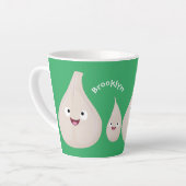 Toekomstige afbeelding van knoflook cartoon latte mok (Linkerhoek)
