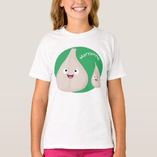 Toekomstige afbeelding van knoflook cartoon t-shirt