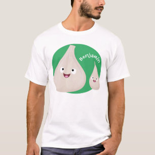 Toekomstige afbeelding van knoflook cartoon t-shirt