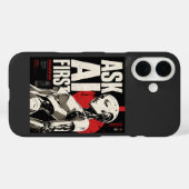 Toekomstige AI-Robothumanoid Tech Design Case-Mate iPhone Case (Achterkant (horizontaal))