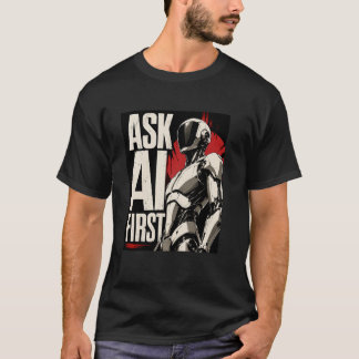 Toekomstige AI-Robothumanoid Tech Design T-shirt