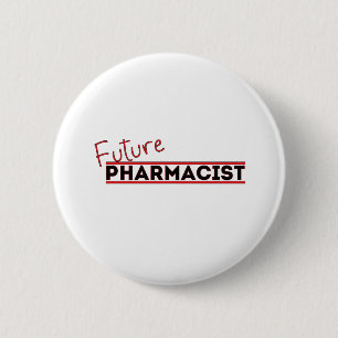 Toekomstige apotheker ronde button 5,7 cm