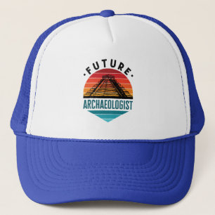 Toekomstige archeoloog archeologie student trucker pet