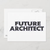 Toekomstige architect briefkaart (Voorkant / Achterkant)